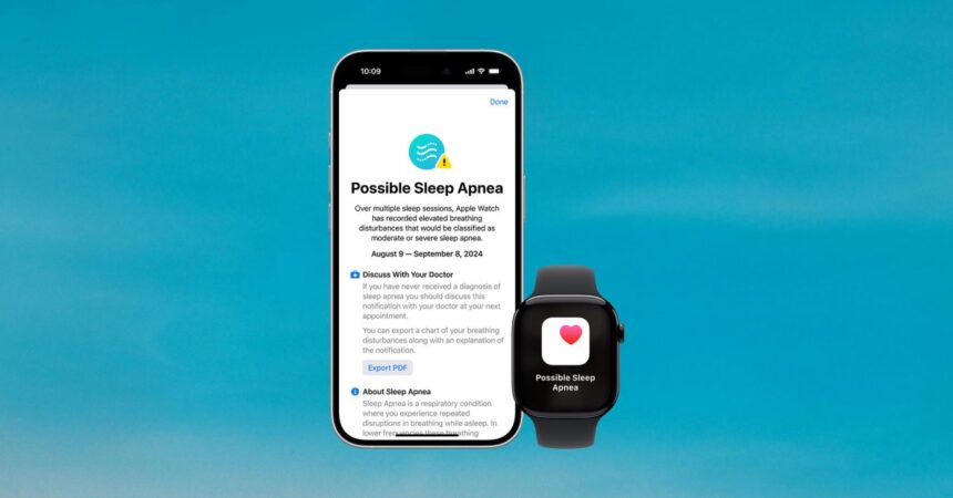 La detección de apnea del sueño del Apple Watch ya está disponible con iOS 18.1 beta 6